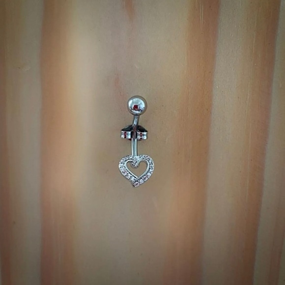 Steel Belly Button Ring, piercing - Picture 3 of 3